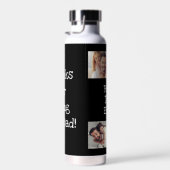 Bester Vater je 4 Foto Collage Spaß Keepake Staine Trinkflasche (Rechts)