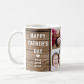 Bester Vater je 4 Foto Collage Vatertag Kaffeetasse (Links)