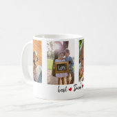 Bester Vater je 4 Foto individuell Kaffeetasse (Vorderseite Links)