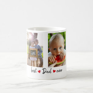 Bester Vater je 4 Foto individuell Kaffeetasse
