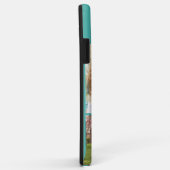 Bester Vater je 4 Foto Rostbraun und Aquamarin Case-Mate iPhone Hülle (Hinten/Rechts)