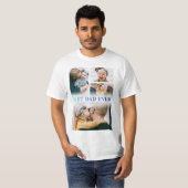 Bester Vater je 4 Foto T-Shirt (Vorne ganz)