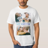 Bester Vater je 4 Foto T-Shirt (Vorderseite)