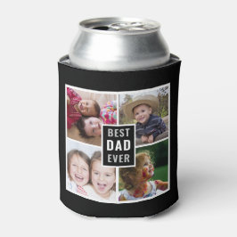 Bester Vater je 4 FotoCollage Personalisiert Schwa Dosenkühler