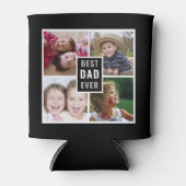 Bester Vater je 4 FotoCollage Personalisiert Schwa Dosenkühler (Vorderseite)