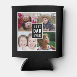 Bester Vater je 4 FotoCollage Personalisiert Schwa Dosenkühler