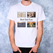 Bester Vater je 4 FotoCollage T-Shirt