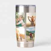 Bester Vater je 4 FotoCollage Thermobecher (Rückseite)