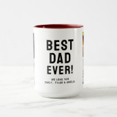 Bester Vater je 4 Fotomaterial Rot Tasse (Zentrum)