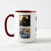 Bester Vater je 4 Fotomaterial Rot Tasse (Links)
