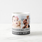 Bester Vater je 4 Fotomaterial zum ersten Mal Kaffeetasse (Mittel)