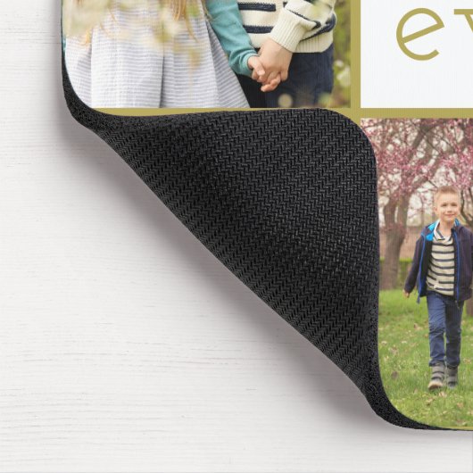 Bester Vater je 5-Collage-Maus-Pad Mousepad (Ecke)