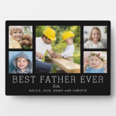 Bester Vater je 5-Foto Collage einfache Custom Fotoplatte (Vorderseite)
