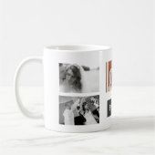 Bester Vater je 5 Foto Personalisiert Kaffeetasse (Links)