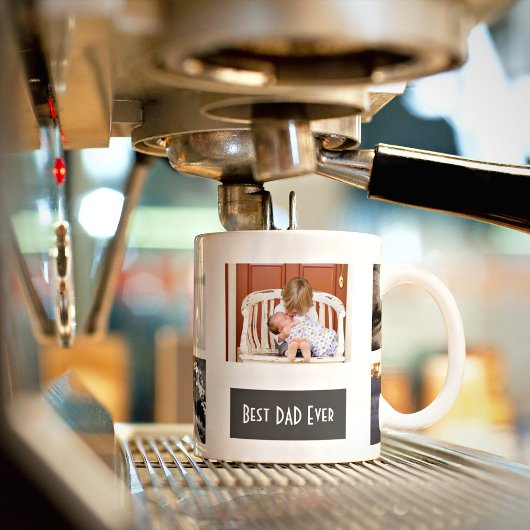 Bester Vater je 5 Foto Personalisiert Kaffeetasse