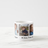 Bester Vater je 5 FotoCollage Personalisiert Espressotasse (Vorderseite)