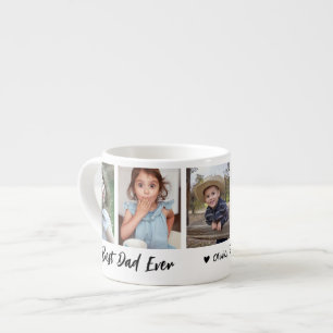 Bester Vater je 5 FotoCollage Personalisiert Espressotasse