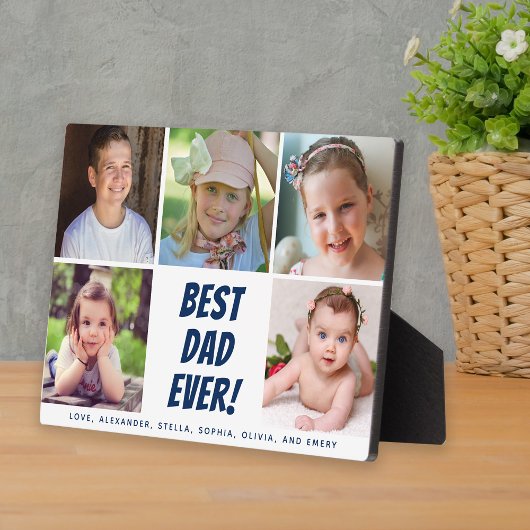 Bester Vater je 5 Fotos Fotoplatte