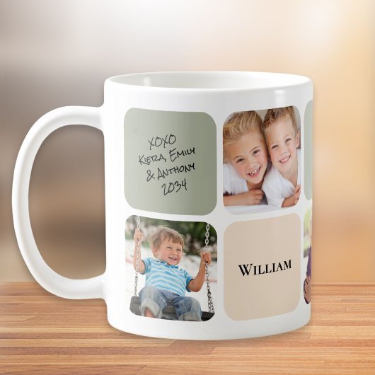 Bester Vater je 5 Fotos Kaffeetasse