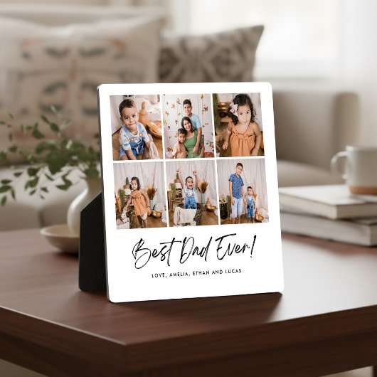 Bester Vater je 6 Foto Plaque Fotoplatte