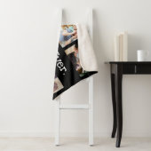 Bester Vater je 6 FotoCollage in Schwarz/Weiß Sherpadecke (Beispiel)