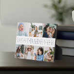 Bester Vater je | 7 Foto Vatertag Collage Fotoplatte<br><div class="desc">Mit dieser Collage aus sieben Fotos kreiert das Hotel einen Lieblingsvater. "Best Vater Ever" erscheint in der Mitte in weich blauer und grauer Schrift,  mit Ihrer benutzerdefinierten Nachricht und Kindernamen überlagert.</div>