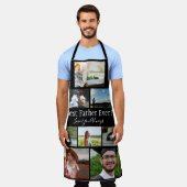 Bester Vater je 8 Foto Collage Schürze (Getragen)