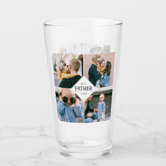 Bester Vater je 8 Foto Glas (Vorderseite)