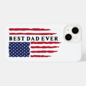 Bester Vater je amerikanische Flagge Case-Mate iPhone Hülle (Rückseite (Horizontal))