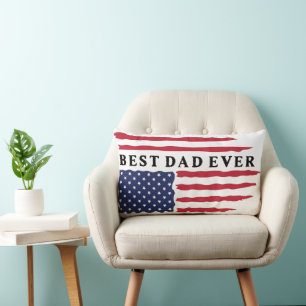 Bester Vater je amerikanische Flagge Lendenkissen