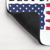 Bester Vater je amerikanische Flagge Mousepad (Ecke)