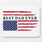 Bester Vater je amerikanische Flagge Mousepad (Vorne)