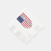 Bester Vater je amerikanische Flagge Serviette (Ecke)