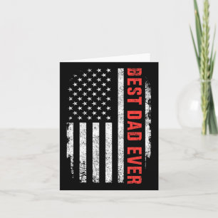 Bester Vater je amerikanischer Flaggenfeiertag Geb Karte