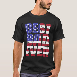 Bester Vater je amerikanischer Flaggenvater -€™S D T-Shirt