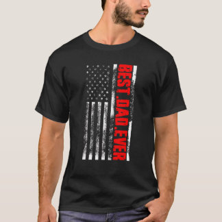 Bester Vater je amerikanischer Tag des Flaggenvate T-Shirt