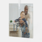 Bester Vater je | Angebot und Foto Ornament Aus Glas (Vorderseite links)