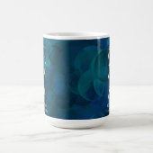 Bester Vater je Aquamarin Blue Einzigartigkeit Vat Kaffeetasse (Mittel)
