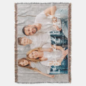 Bester Vater je Athletik Modernes Foto Vatertag Decke (Vorderseite Vertikal)