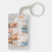 Bester Vater je Athletik Modernes Foto Vatertag Schlüsselanhänger (Rückseite)