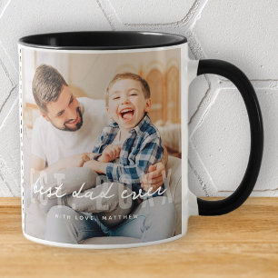 Bester Vater je Athletik Modernes Foto Vatertag Tasse