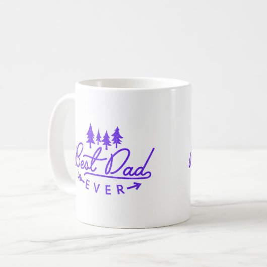 Bester Vater je auf Kaffeetasse (Vorderseite Links)