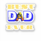 Bester Vater je Aufkleber (Vorderseite)