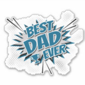 Bester Vater je Aufkleber (Vorderseite)