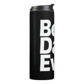 Bester Vater je Ausrufung Schwarz/Weiß Vatertag Thermosbecher (Nach links gedreht)