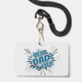 Bester Vater je Ausweis (Vorderseite mit Lanyard)