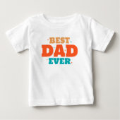 Bester Vater je Baby T-shirt (Vorderseite)