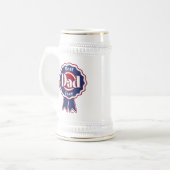 Bester Vater je Band Bierglas (Vorderseite Links)
