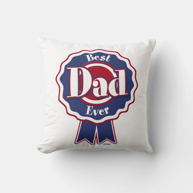 Bester Vater je Band Kissen (Vorderseite)