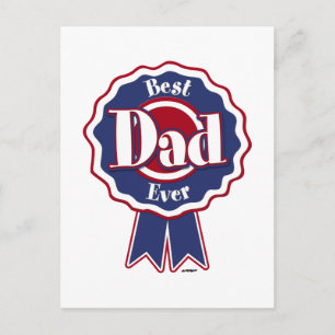 Bester Vater je Band Postkarte